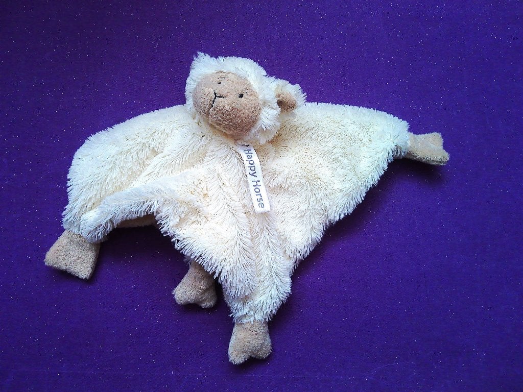 HAPPY HORSE Knuffeldoekje SCHAAP LAMMY. WIT **Nieuw**, Overige karakters, Nieuw, Ophalen of Verzenden, Met label
