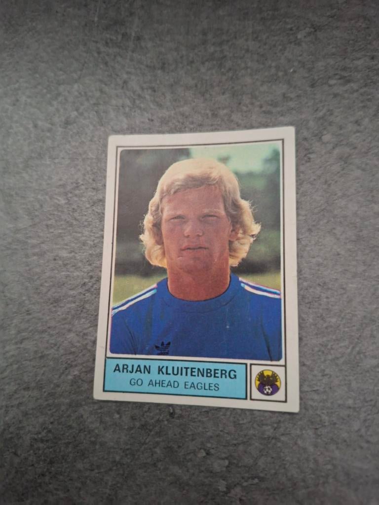 Panini sticker Voetbal 78. Arjan kluitenberg Go Ahead Eagles, Ophalen of Verzenden, Zo goed als nieuw, Sticker