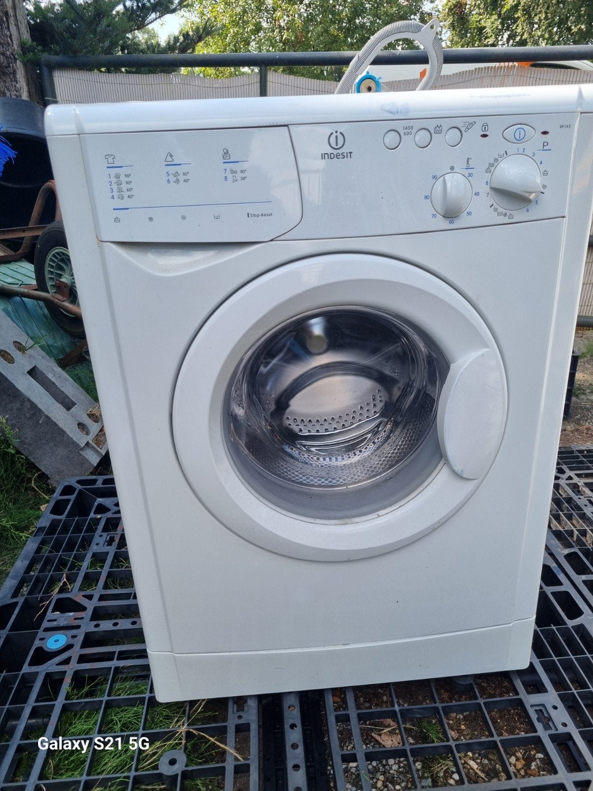 Indesit wasmachine, Witgoed en Apparatuur, Ophalen, 1200 tot 1600 toeren, 85 tot 90 cm