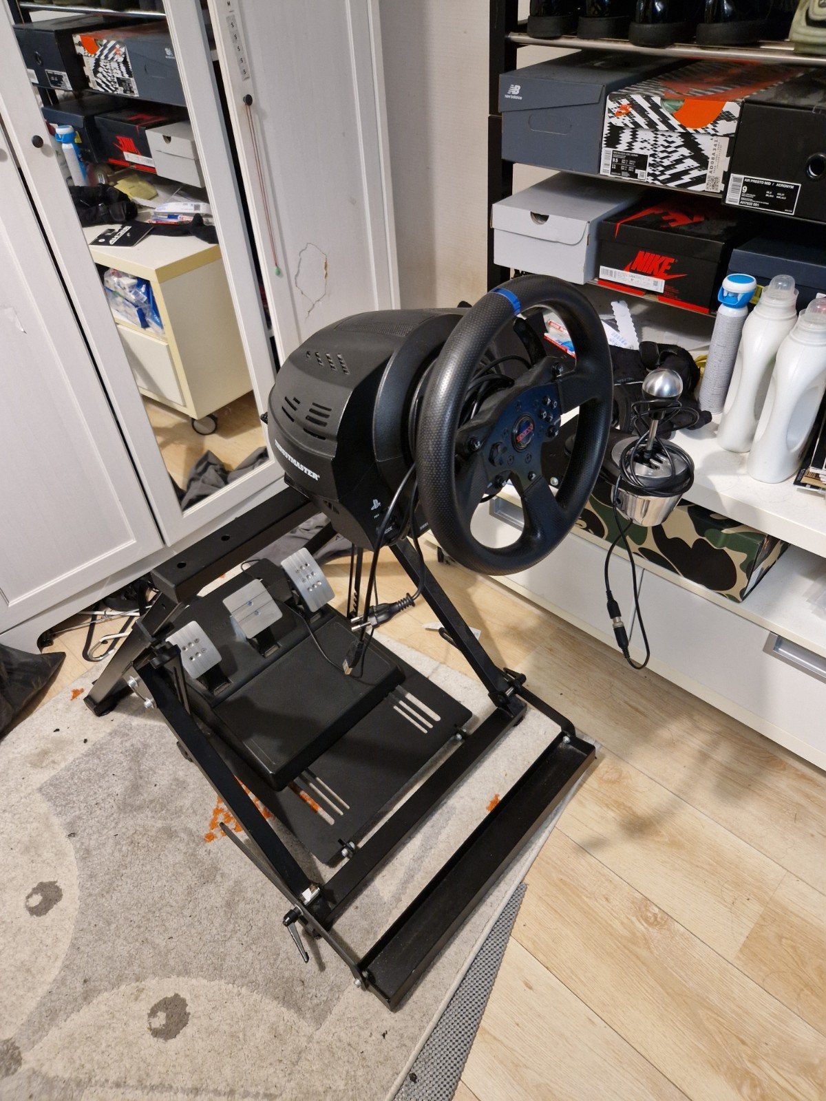 Thrustmaster T300RS GT + TH8A + T3PA + GT omega APEX set, Ophalen, Zo goed als nieuw, Thrustmaster
