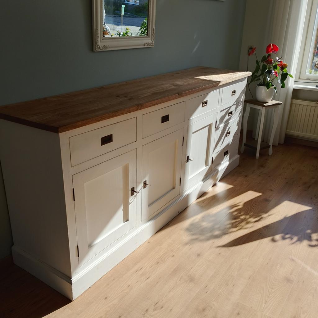 Landelijk dressoir, Ophalen, 200 cm of meer, 25 tot 50 cm, Met deur(en)