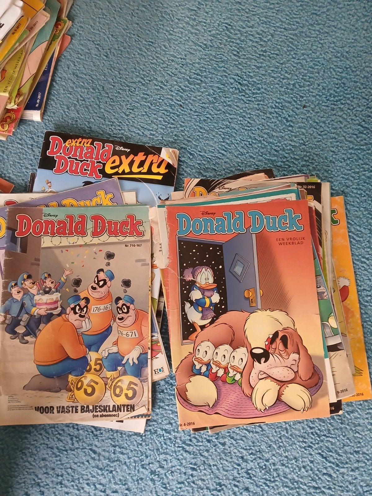 Donald Duck Jaargang 2016: 19 nummers + 3 Extra's, Meerdere stripboeken, Ophalen, Gelezen