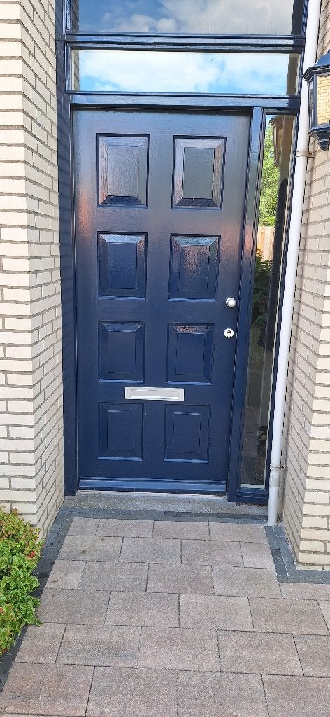 Hard houten voordeur, Doe-het-zelf en Verbouw, Ophalen, Gebruikt, 80 tot 100 cm, Buitendeur