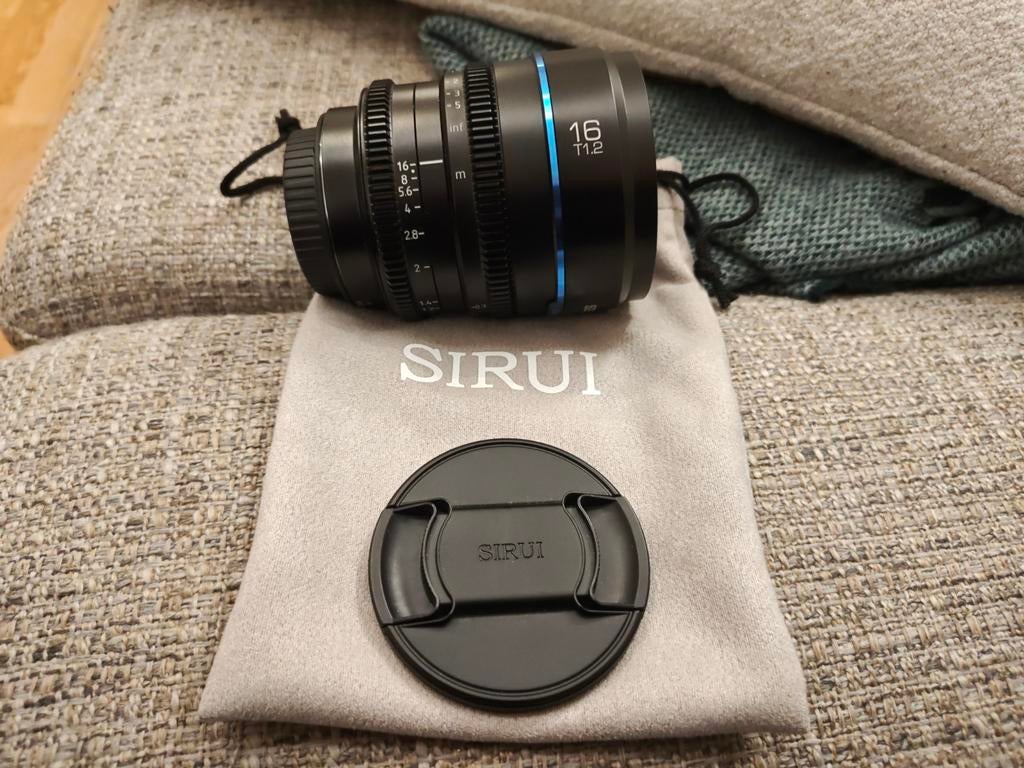 Sirui 16mm T1.2 Cine Lens - E-mount, Audio, Tv en Foto, Fotografie | Lenzen en Objectieven, Ophalen of Verzenden, Zo goed als nieuw
