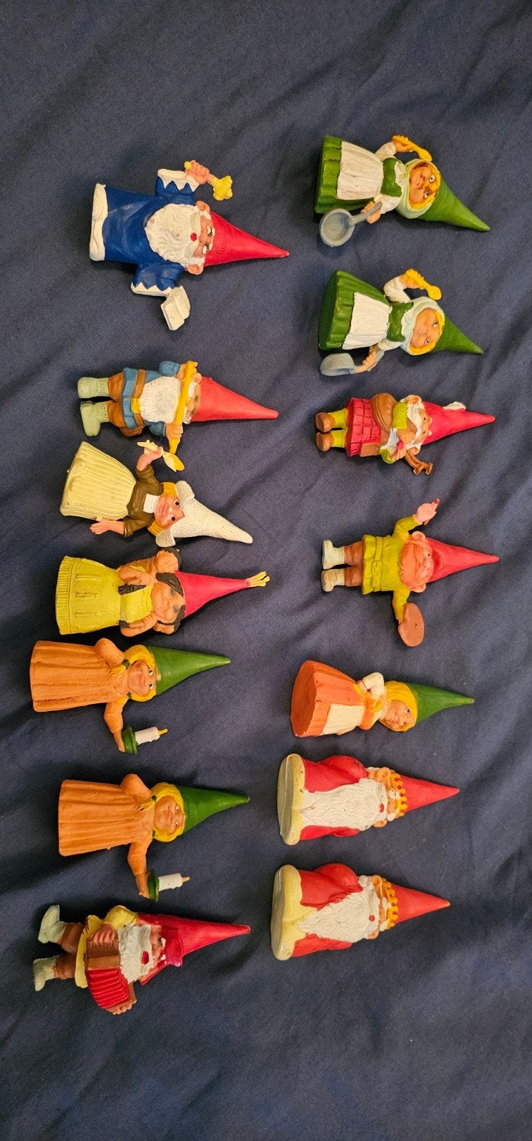 Verzameling van 15 David de Kabouter beeldjes, Verzamelen, Poppetjes en Figuurtjes, Ophalen of Verzenden, Gebruikt