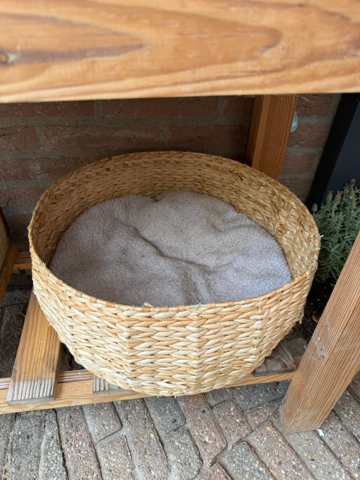 Rieten kattenmand, Ophalen of Verzenden, Zo goed als nieuw, Riet