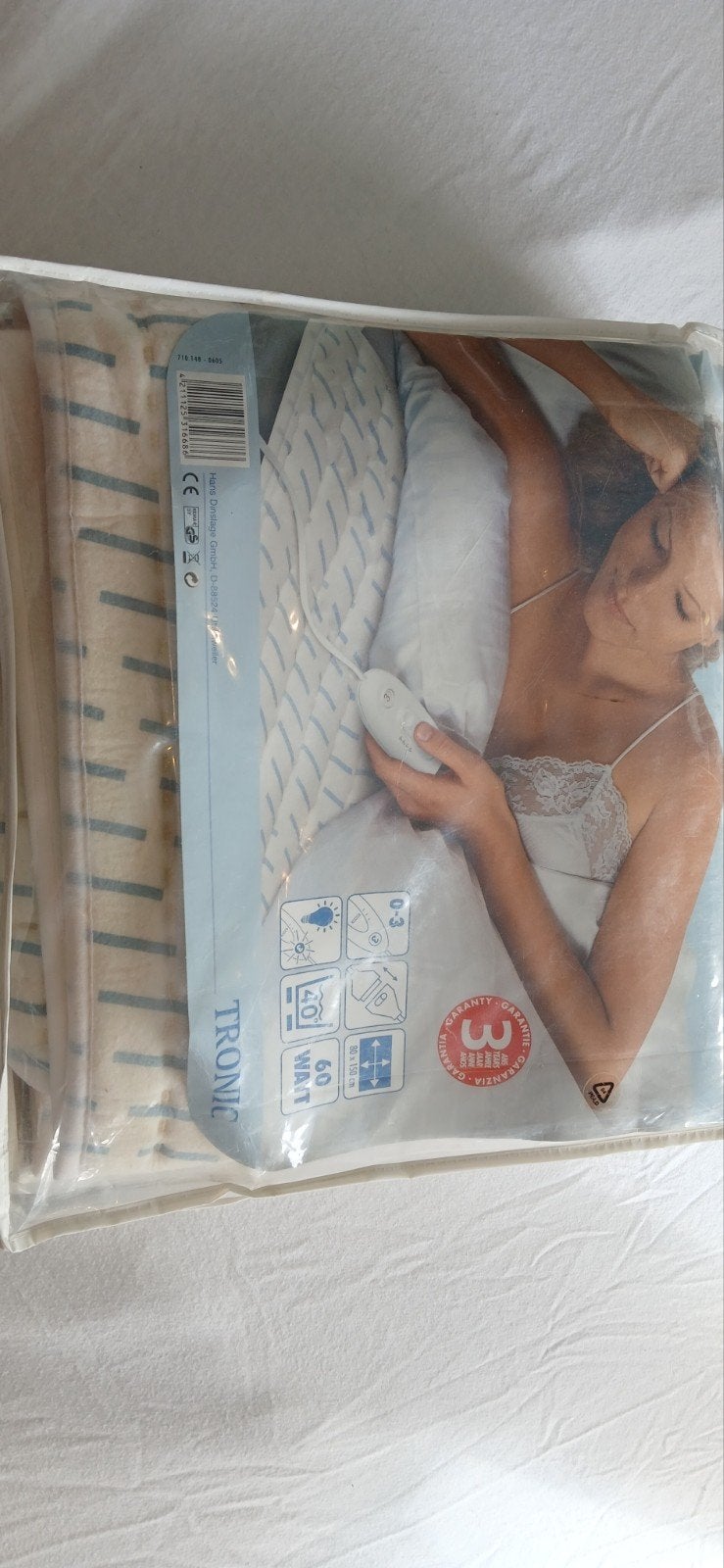 Tronic Onderdeken Warmtedeken - Heerlijk Warm in Bed, Eenpersoons, Wit, Nieuw, Ophalen of Verzenden