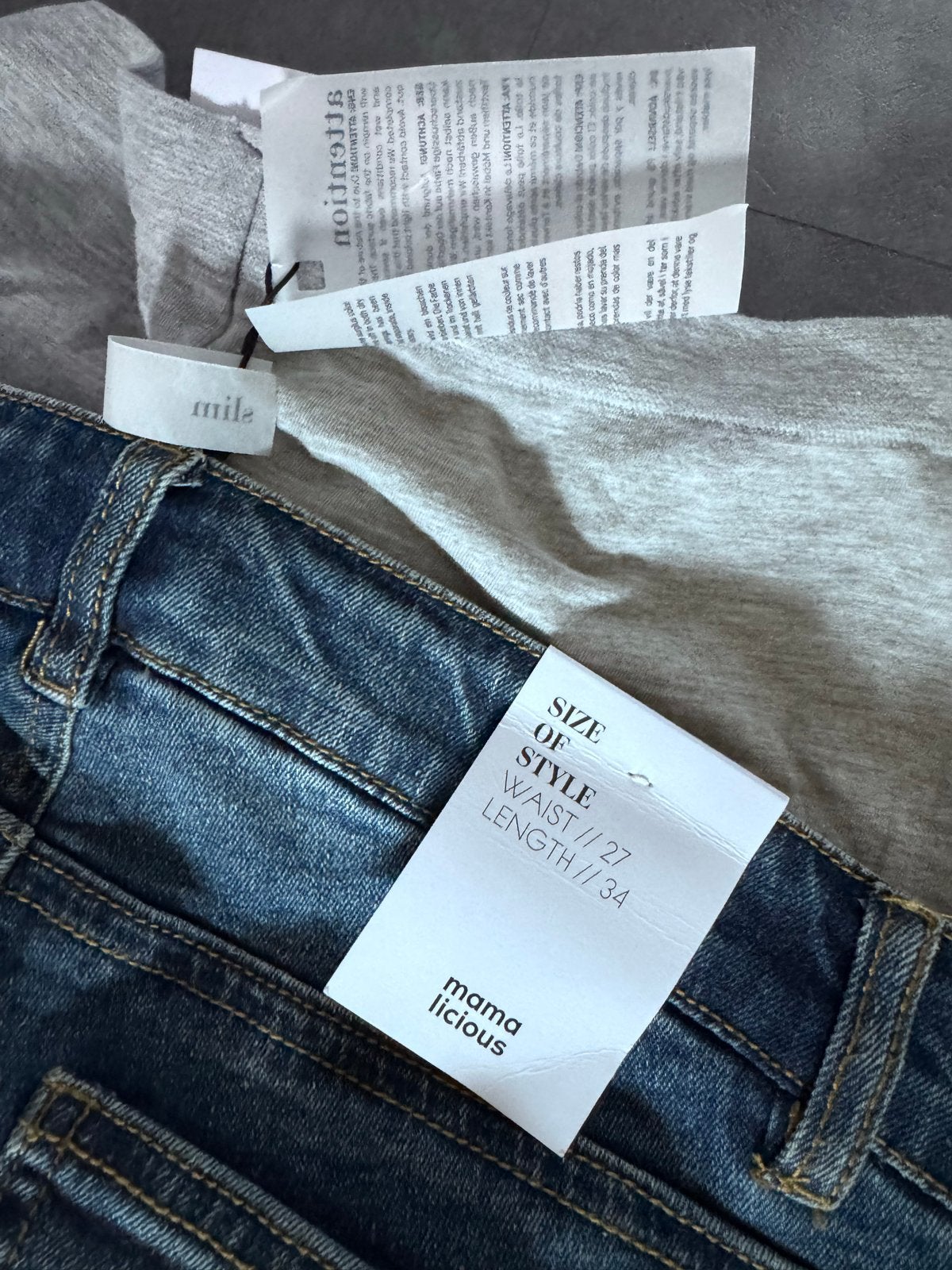 Mama Licious zwangerschapsjeans, maat 27/34, Blauw, Nieuw, Ophalen of Verzenden, Maat 36 (S)