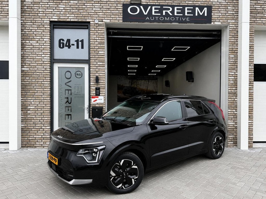 Kia Niro EV Dynamic PlusLine 64.8 kWh 204PK | SOH 98,1% | Pa, Auto's, Kia, Gebruikt, 750 kg, 1657 kg, Zwart