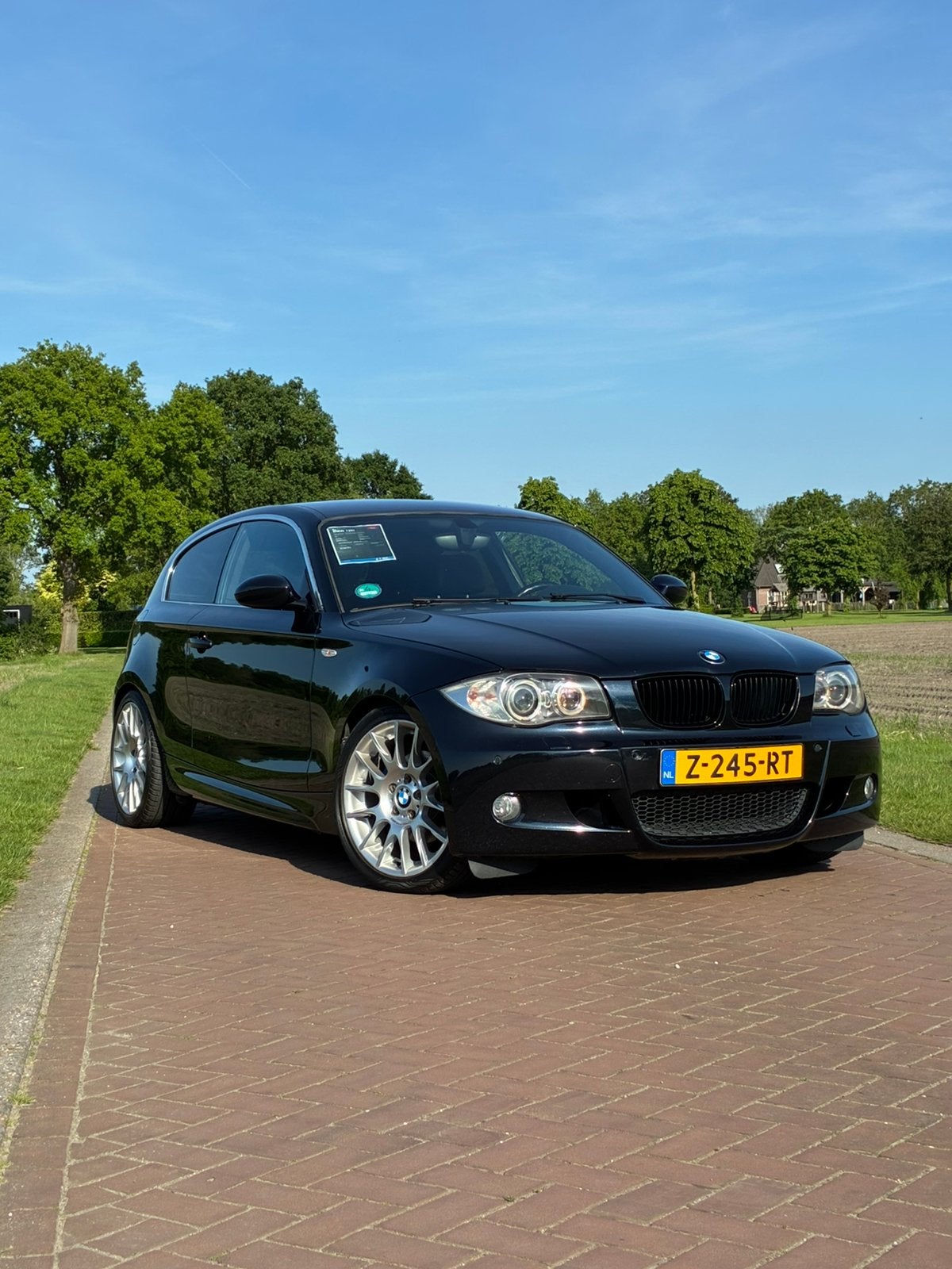 BMW 1-Serie 2.0 120I 3DR 2008 Zwart, Auto's, 1-Serie, Achterwielaandrijving, 1995 cc, Zwart