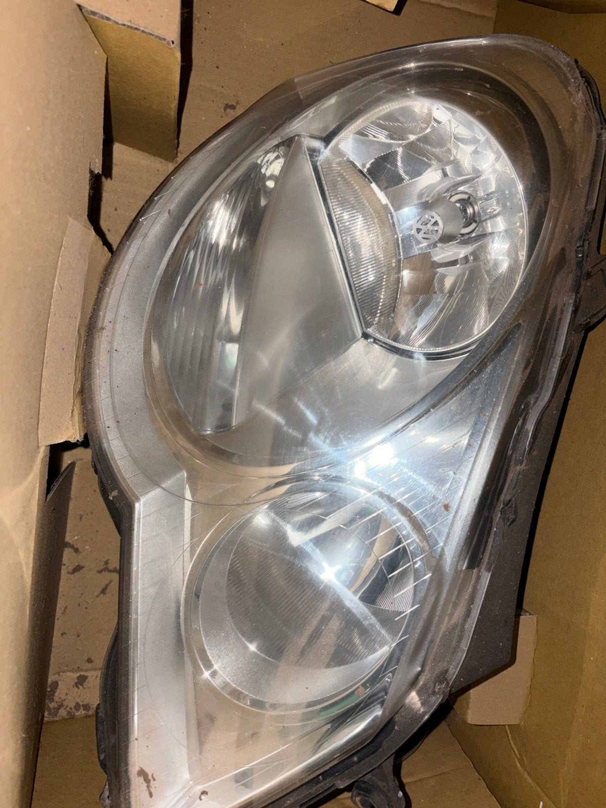 Orginele koplamp volkswagen polo 9n3 rechts, Auto-onderdelen, Ophalen, Gebruikt, Volkswagen