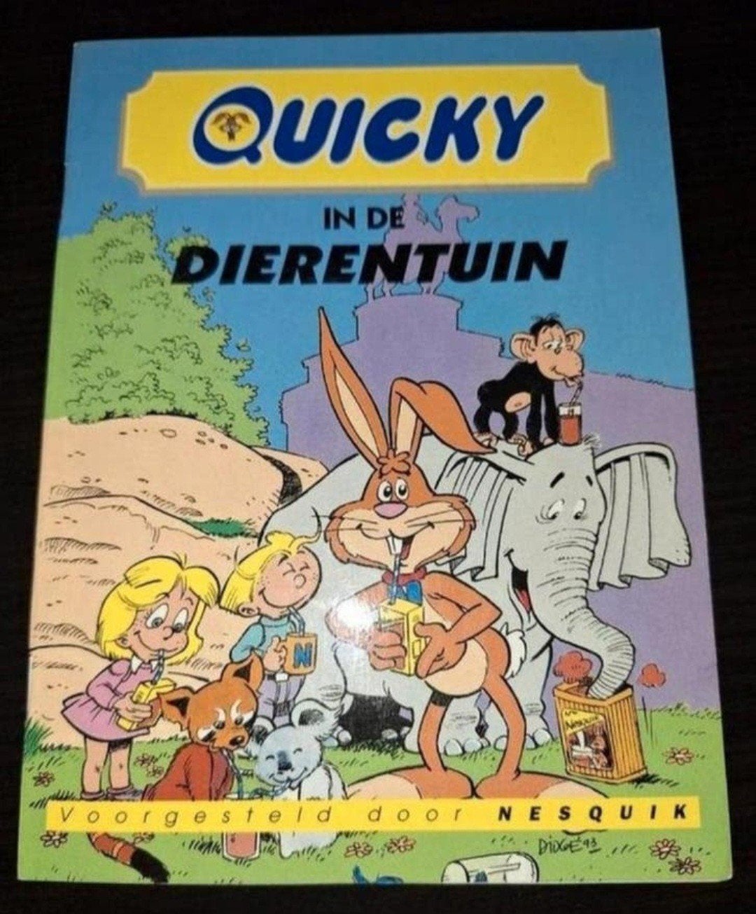 Quicky in de Dierentuin - Nesquik stripboek, Eén stripboek, Ophalen of Verzenden, Gelezen