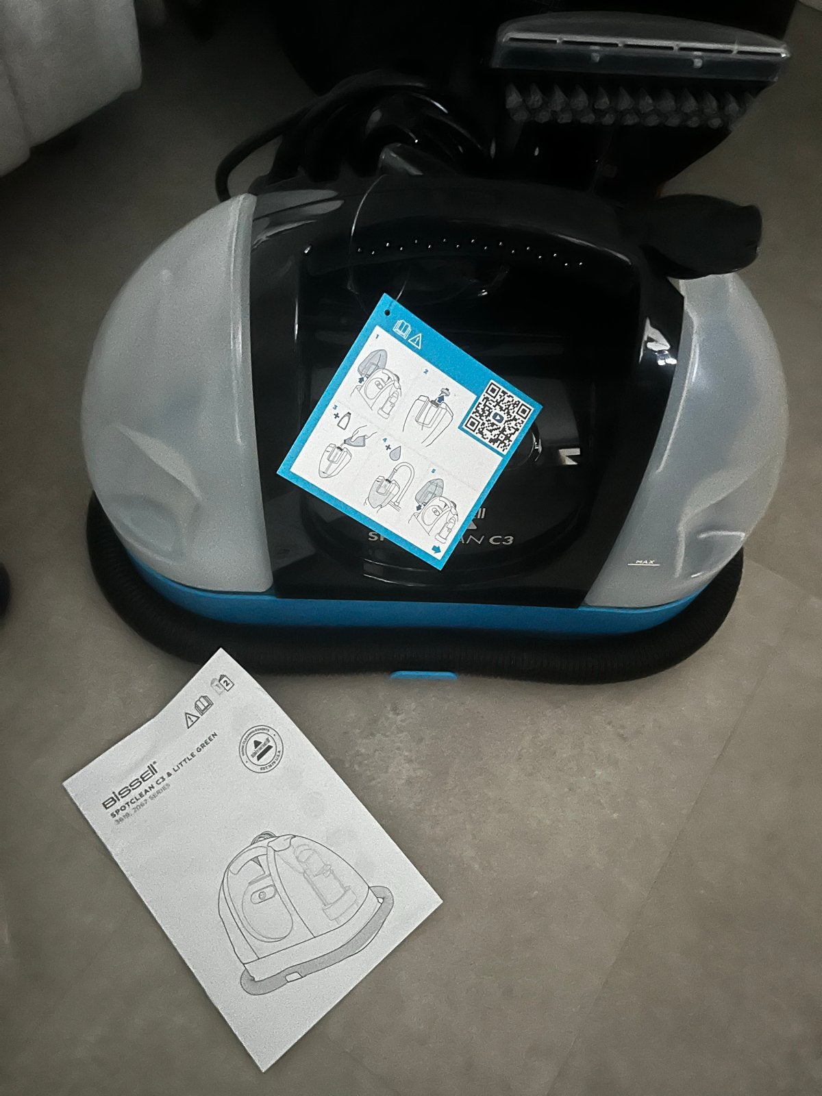 Bissell SpotClean C3 Green met Wash & Protect, Ophalen of Verzenden, Zo goed als nieuw, Schrobmachine