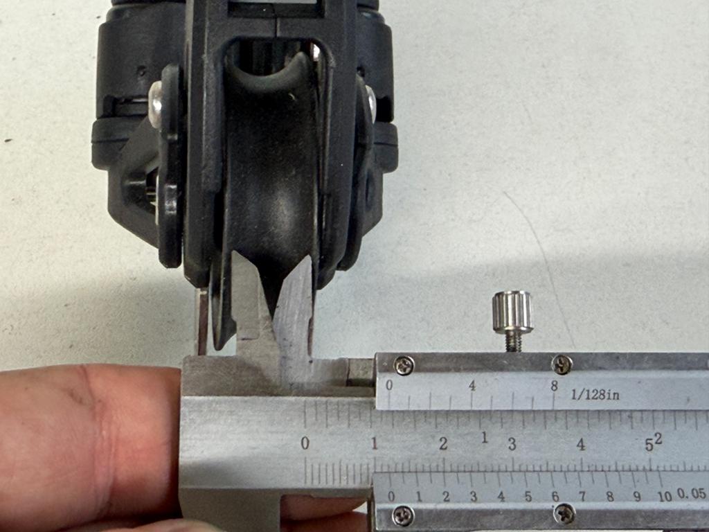 Selden 1 schijfs blok 50 mm met klem en hondsvot 50 mm 12 mm, Ophalen of Verzenden, Gebruikt, Overige typen