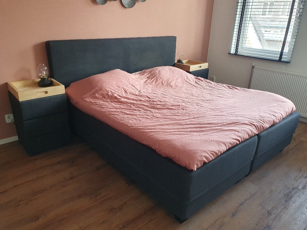 Swiss Sense Boxspring, Ophalen, Tweepersoons, Zo goed als nieuw, 180 cm
