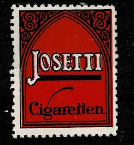 sluitzegel Duitsland JOSETTI CIGARETTEN, Ophalen of Verzenden, Overige thema's