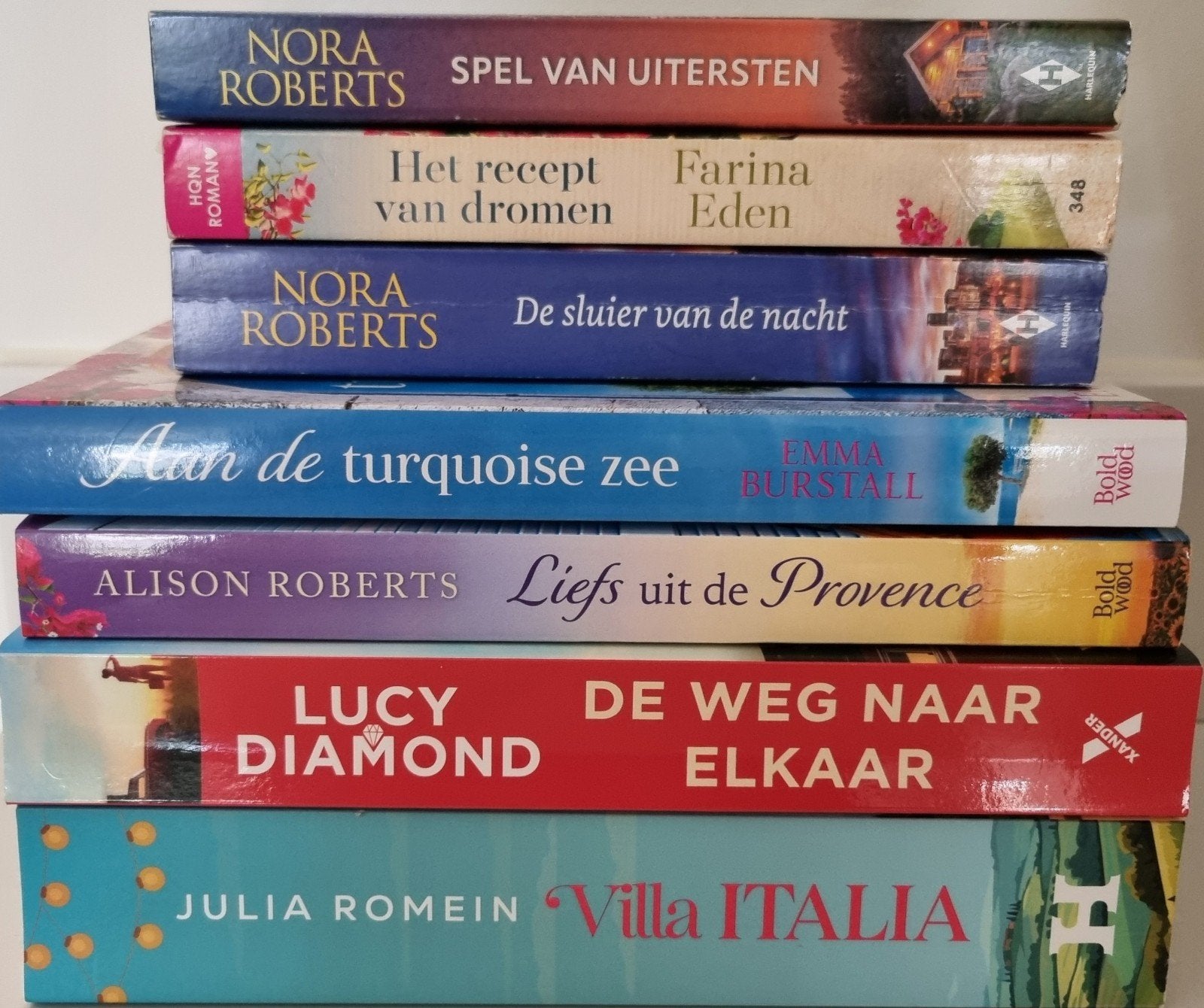 Boekenpakket: 7 Romans, Boeken, Ophalen of Verzenden, Gelezen, Diverse auteurs, Nederland