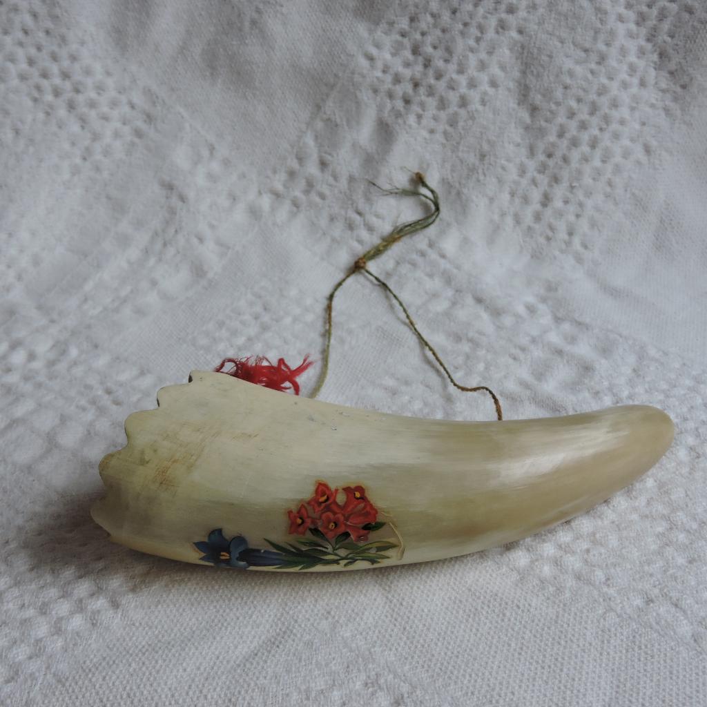 Vintage koe hoorn roephoorn signaalhoorn jachthoorn, Ophalen of Verzenden