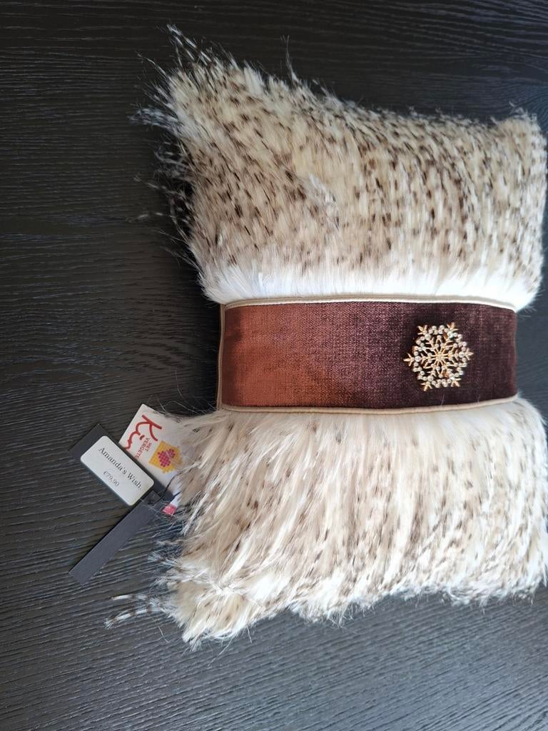 Nieuw sierkussen van Brons, Huis en Inrichting, Woonaccessoires | Kussens, Ophalen of Verzenden, Nieuw, Vierkant