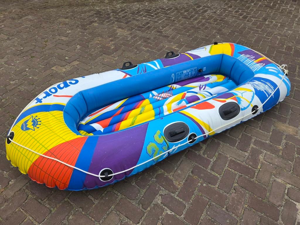 Grote opblaasbare boot, Watersport en Boten, Kano's, Ophalen of Verzenden, Gebruikt, Overige typen