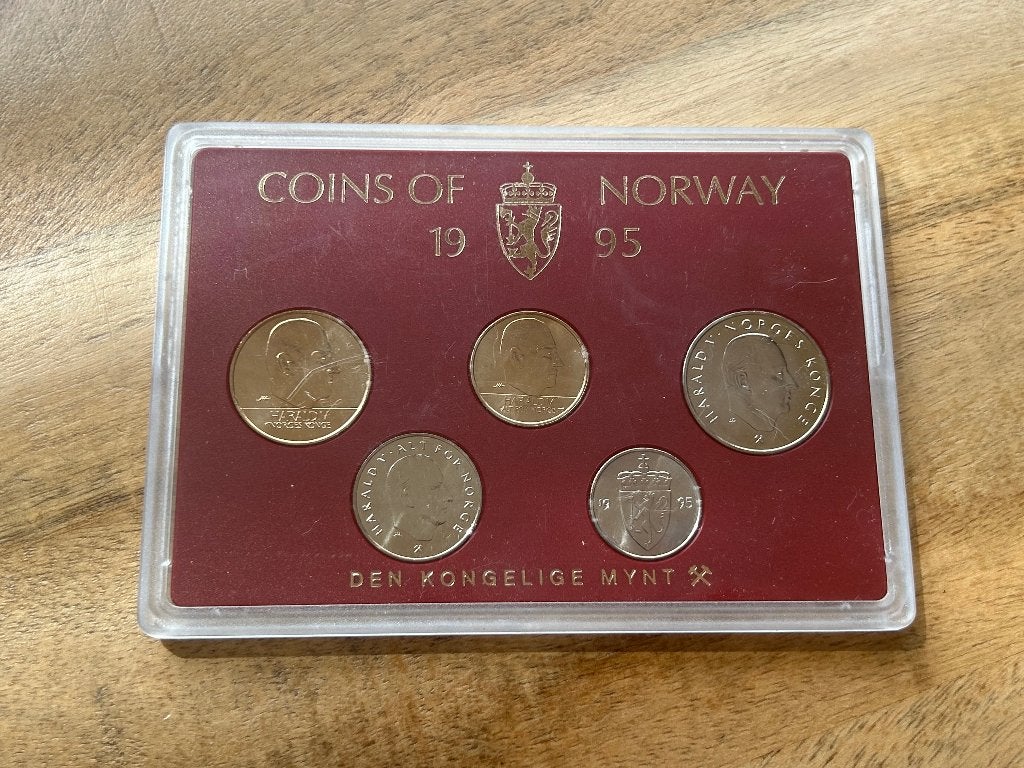 Munten set Noorwegen 1995, Ophalen of Verzenden, Overige landen