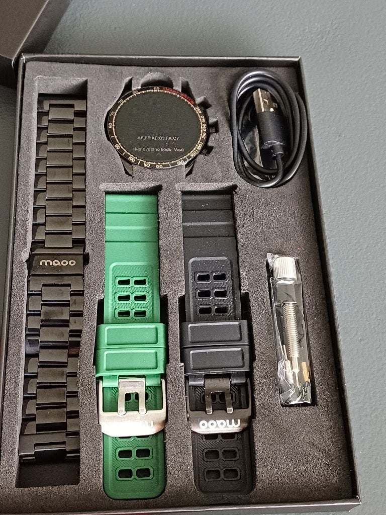 Smartwatch maoo Titan, Ophalen, Zwart, Zo goed als nieuw, Maoo