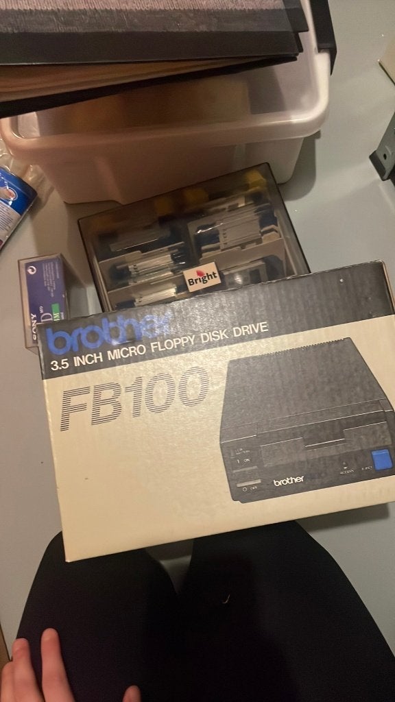 BROTHER FB100 FLOPPY DISK DRIVE - voor breien, Ophalen, Zo goed als nieuw, Breien, Machine