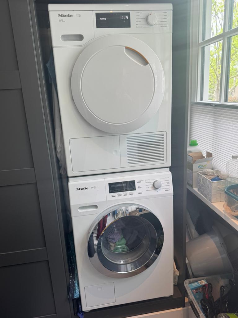 Miele t1 tce620wp en miele w1 wke130wps, Witgoed en Apparatuur, Ophalen, Zo goed als nieuw