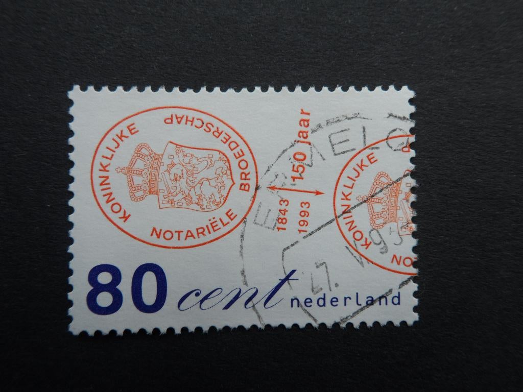 1993 NVPH 1552:  Notariaat stempel Ermelo VOORLOPIG  LAATSTE, Postzegels en Munten, Verzenden, Na 1940, Gestempeld