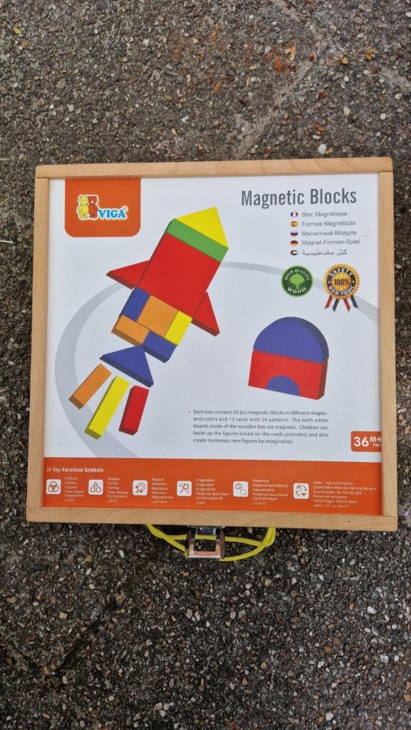 Viga Magnetische Blokken - Educatief Speelgoed, Ophalen of Verzenden, Zo goed als nieuw, Bouwen