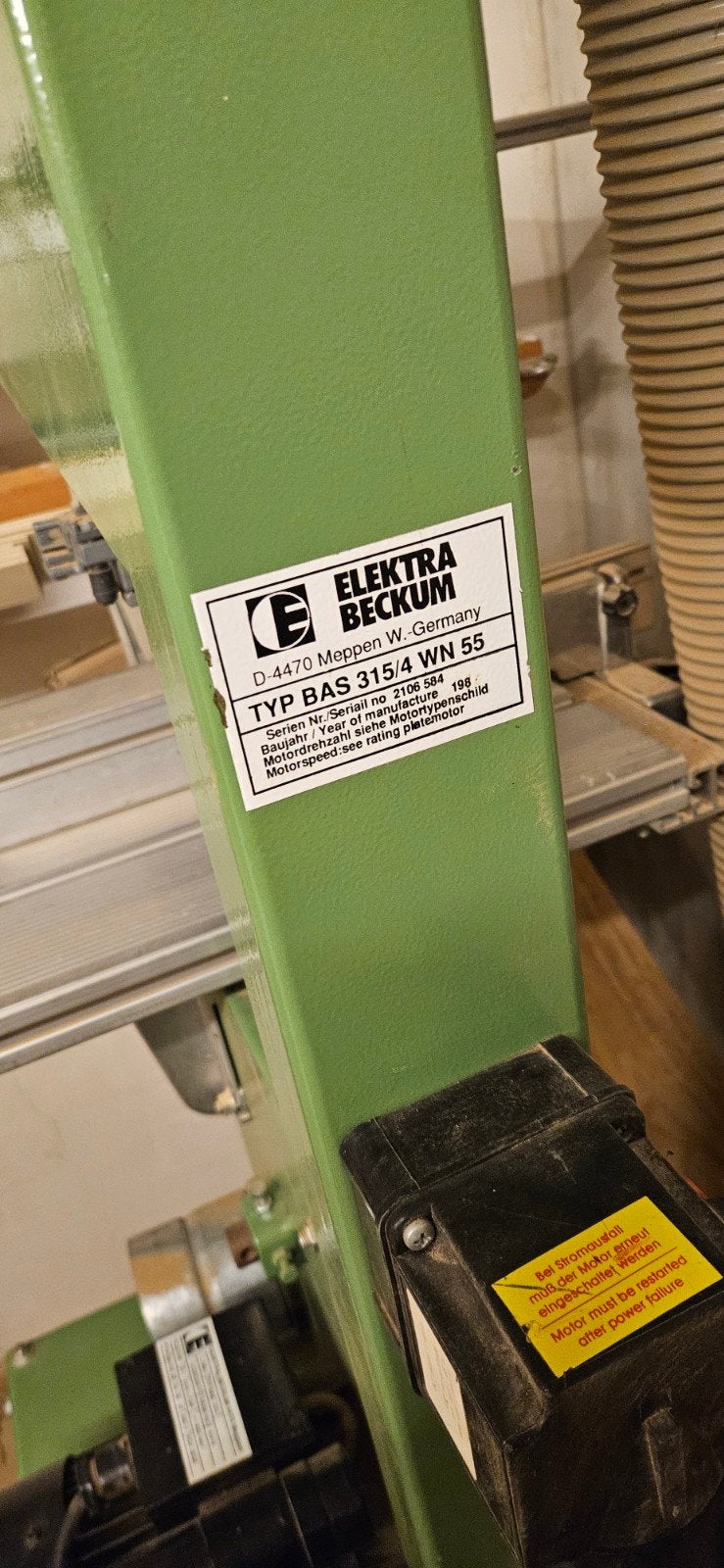 Elektra Beckum Bandsage BAS 315/4 WN 55 Lintzaag, Ophalen, Elektra Beckum, Gebruikt, 70 mm of meer