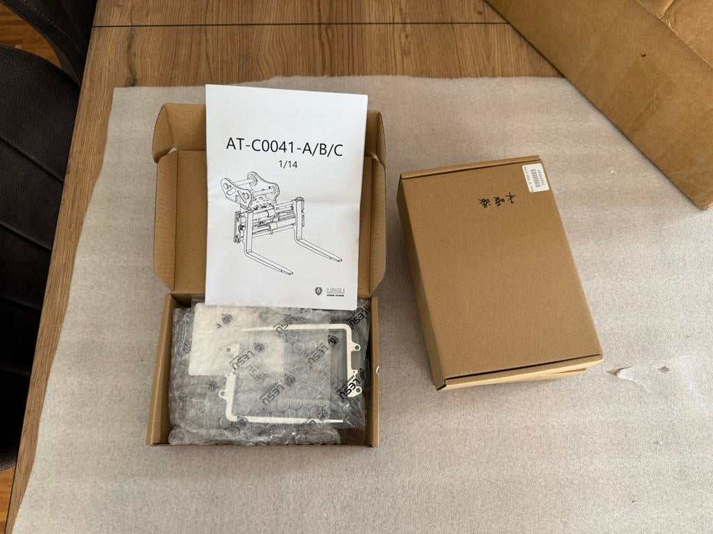 Hydraulische palletvork voor 1/14 Lesu RC kranen, Ophalen of Verzenden, Nieuw, Schaal 1:14, Onderdeel