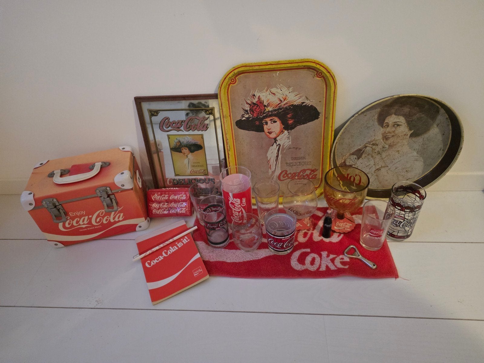 Grote verzameling Coca-Cola vintage items en glaswerk, Ophalen of Verzenden, Gebruikt
