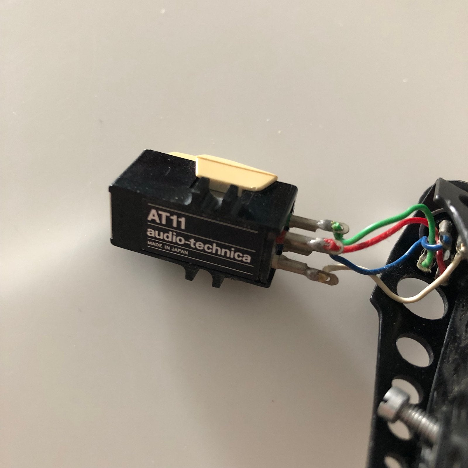 Vintage Audio-technica AT11 Headshell & Element, Ophalen of Verzenden, Gebruikt, Platenspeler-onderdeel, Overige merken