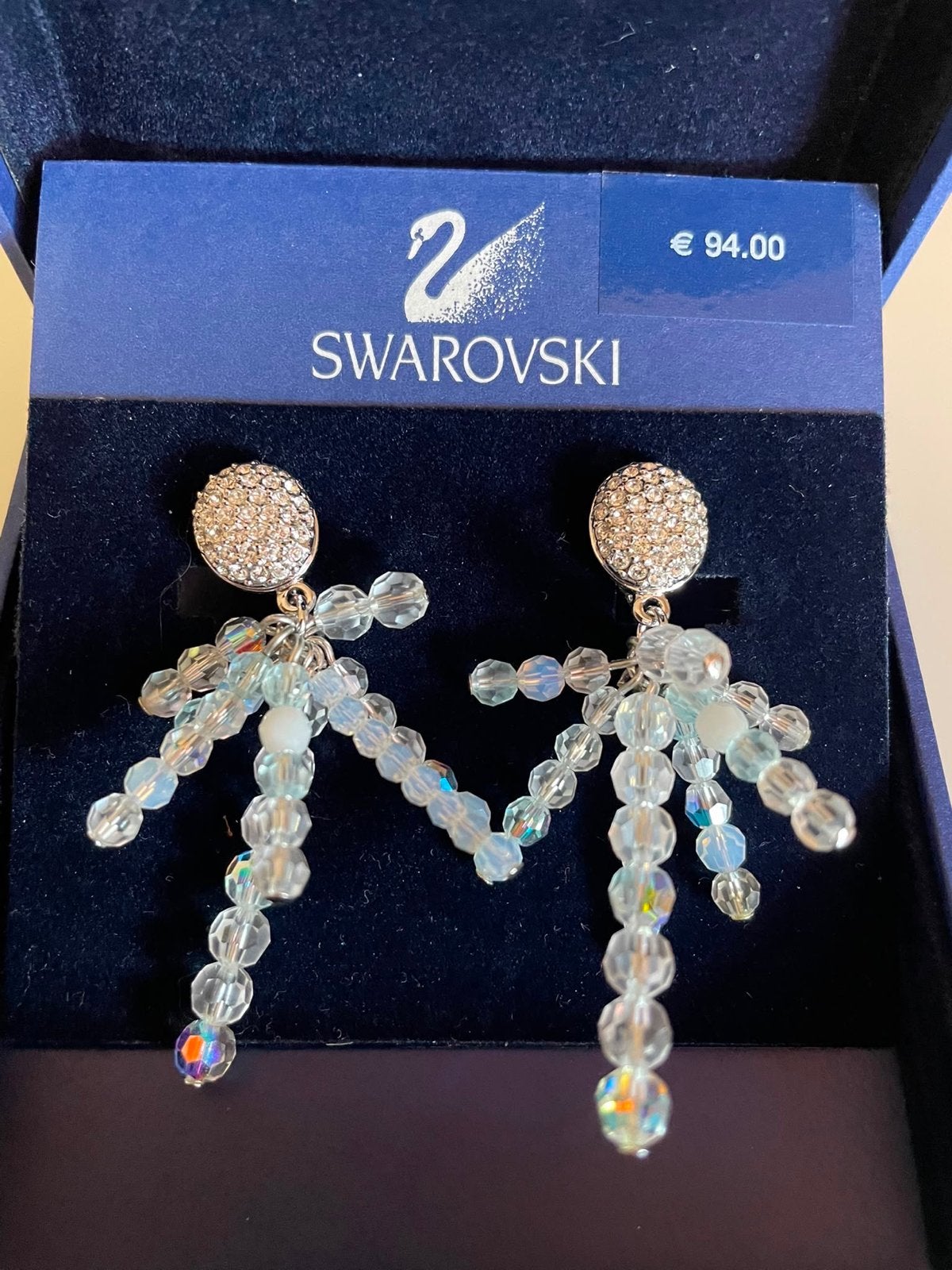 Swarovski oorbellen met kristallen - Nieuw, Ophalen of Verzenden, Nieuw, Sieraad of Horloge