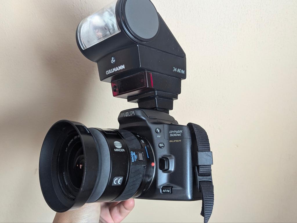 Minolta Dynax 500si Super – Analoge, Ophalen of Verzenden, Sony, 20x of meer