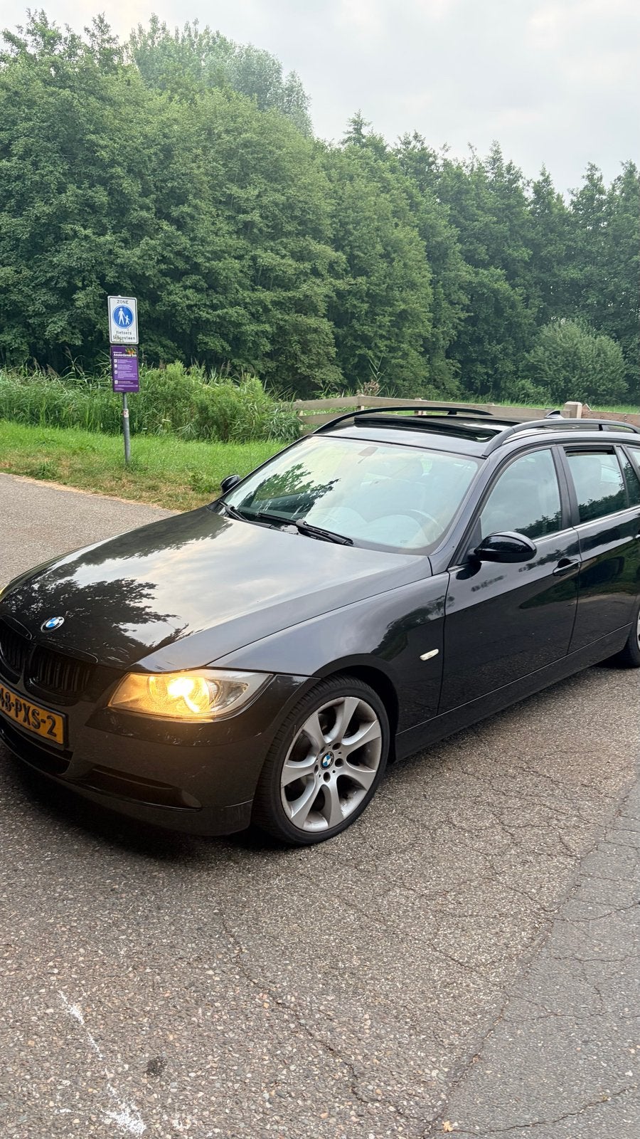 BMW 3-serie Touring 320I Dynamic | Automaat | Pano | Leder |, Auto's, 1995 cc, 1435 kg, Zwart, Particulier