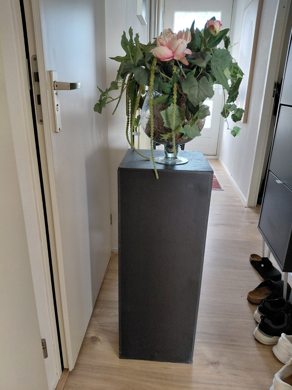 Zwarte MDF Zuil/sokkel, Ophalen, Gebruikt