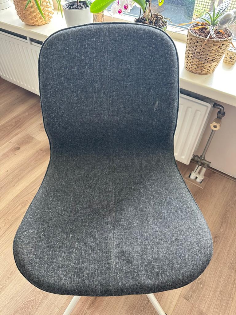 Ikea bureaustoel langfjall, Huis en Inrichting, Ophalen, Gebruikt, Grijs