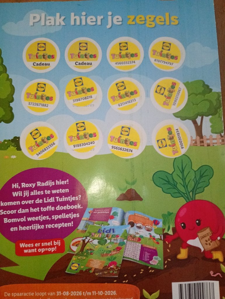 winkel spaaractie, Lidl, Ophalen
