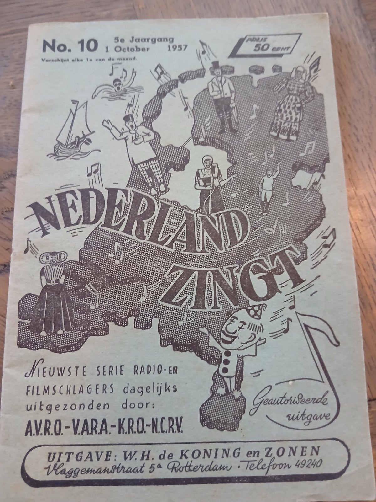 Nederland Zingt - No. 10 (1957) - Radio- en Filmslagers, Boeken, Ophalen of Verzenden, Gelezen, Genre of Stijl, Diverse artiesten (uitgegeven door W.H. de Koning en Zonen)