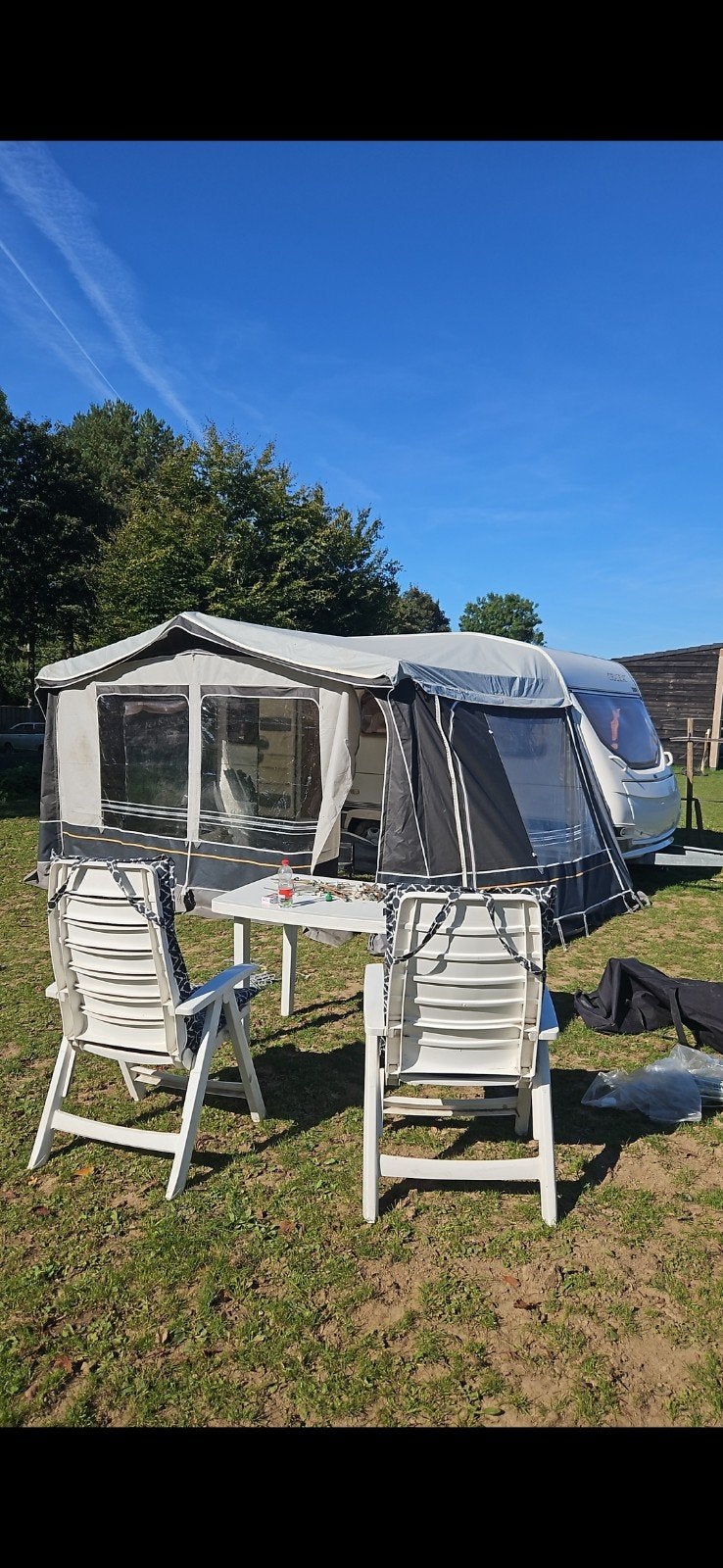 Dorema voortent maat 9 antraciet, Caravans en Kamperen, Ophalen of Verzenden, Gebruikt, Ten Cate All Season 240g/m2, Dorema