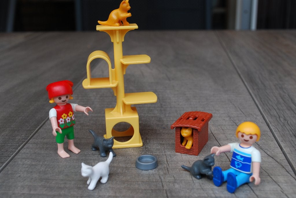 Playmobil set 4347 Krabpaal met poezen, Kinderen en Baby's, Speelgoed | Playmobil, Complete set, Ophalen of Verzenden, Zo goed als nieuw
