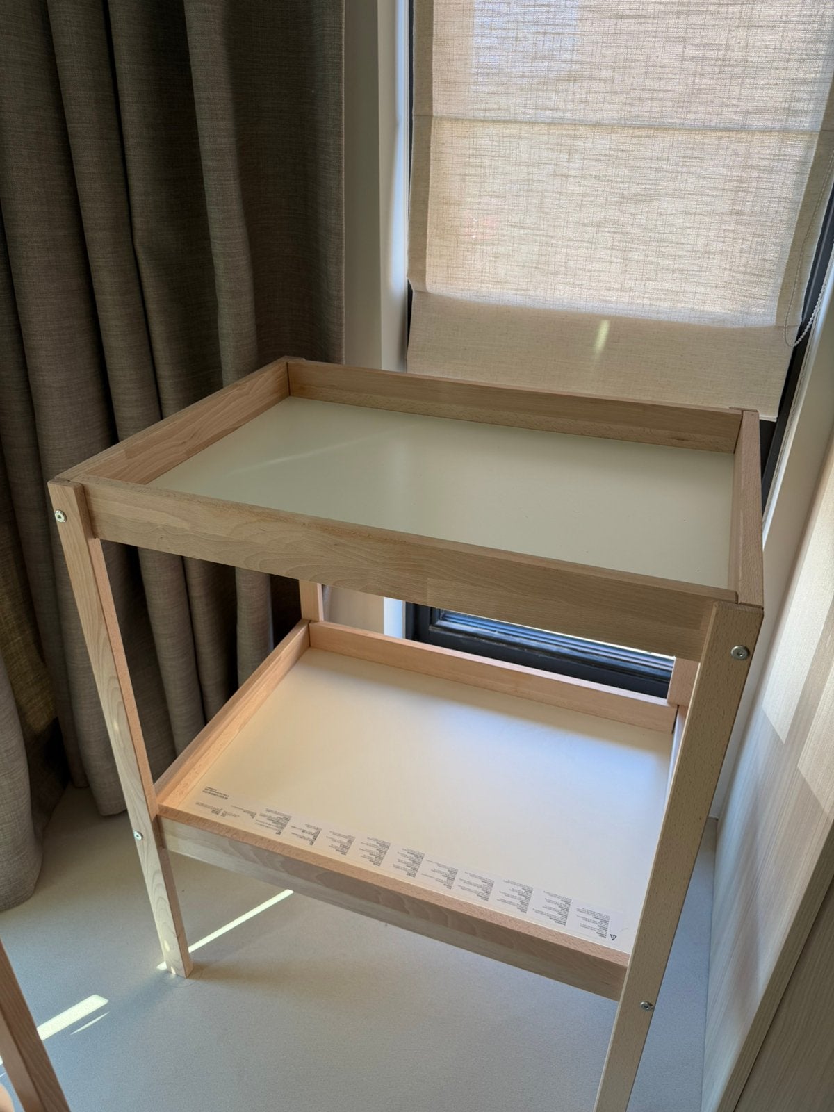 Sniglar commode beuken/wit incl. verschoonkussen, Kinderen en Baby's, Minder dan 75 cm, 50 tot 70 cm, Zo goed als nieuw, Ophalen