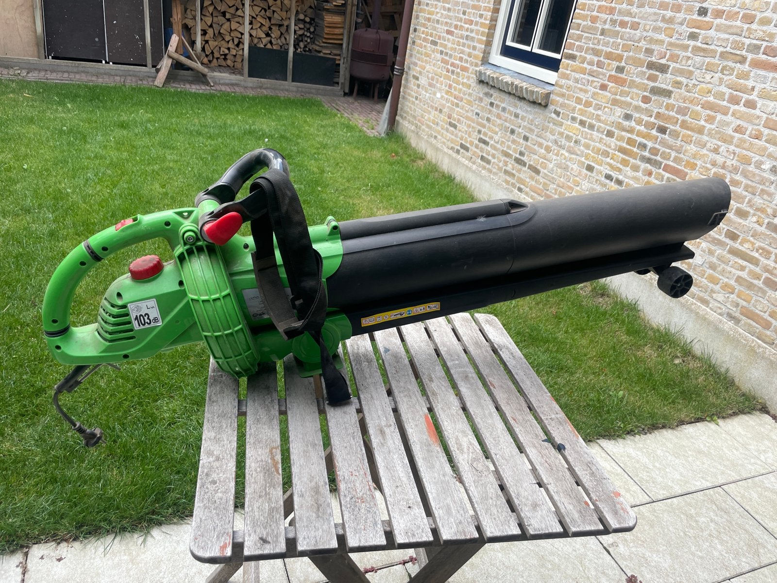Florabest Bladblazer/Bladzuiger - Elektrisch, Tuin en Terras, Ophalen, Gebruikt, Handgedragen, Met opvangzak