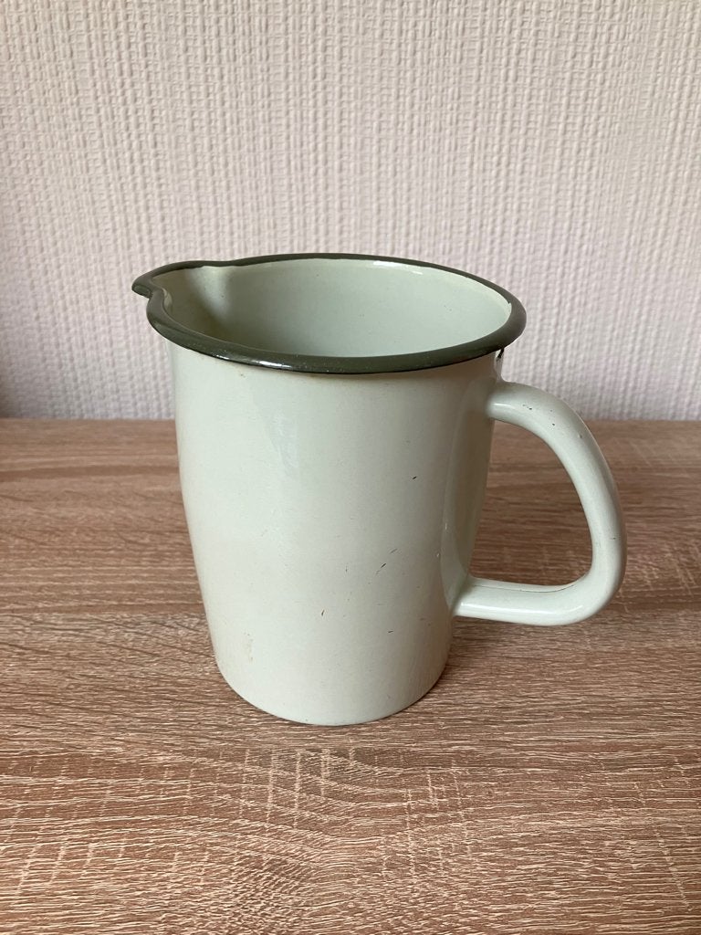 Geëmailleerde Waterkan mintgroen, Ophalen of Verzenden