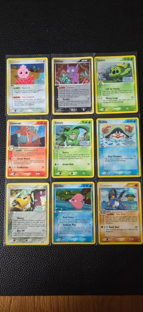 Pokémon TCG EX Crystal Guardians diverse kaarten, Verzenden, Zo goed als nieuw, Meerdere kaarten