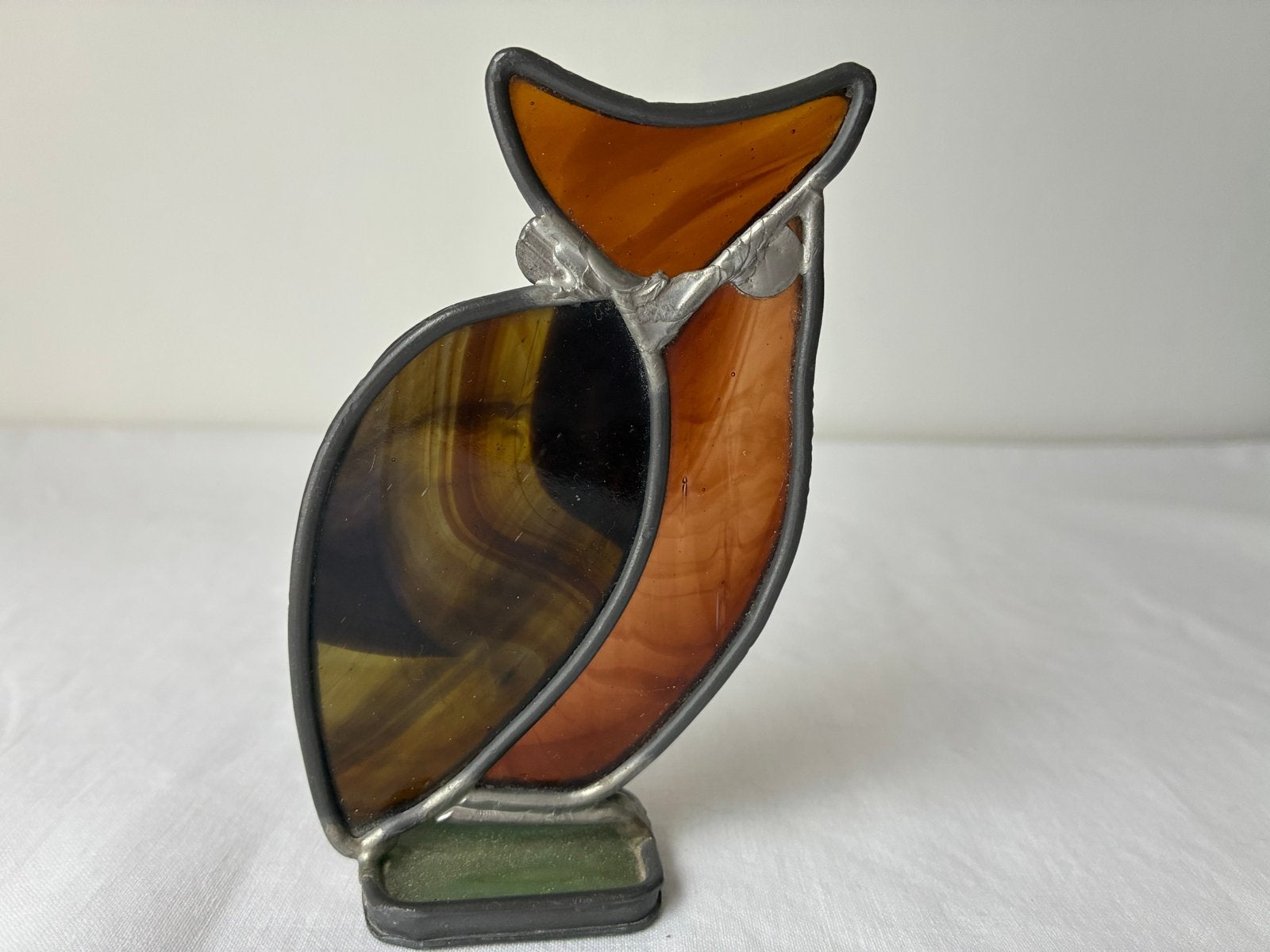 Vintage Uil Glas-in-lood Decoratie, Ophalen of Verzenden