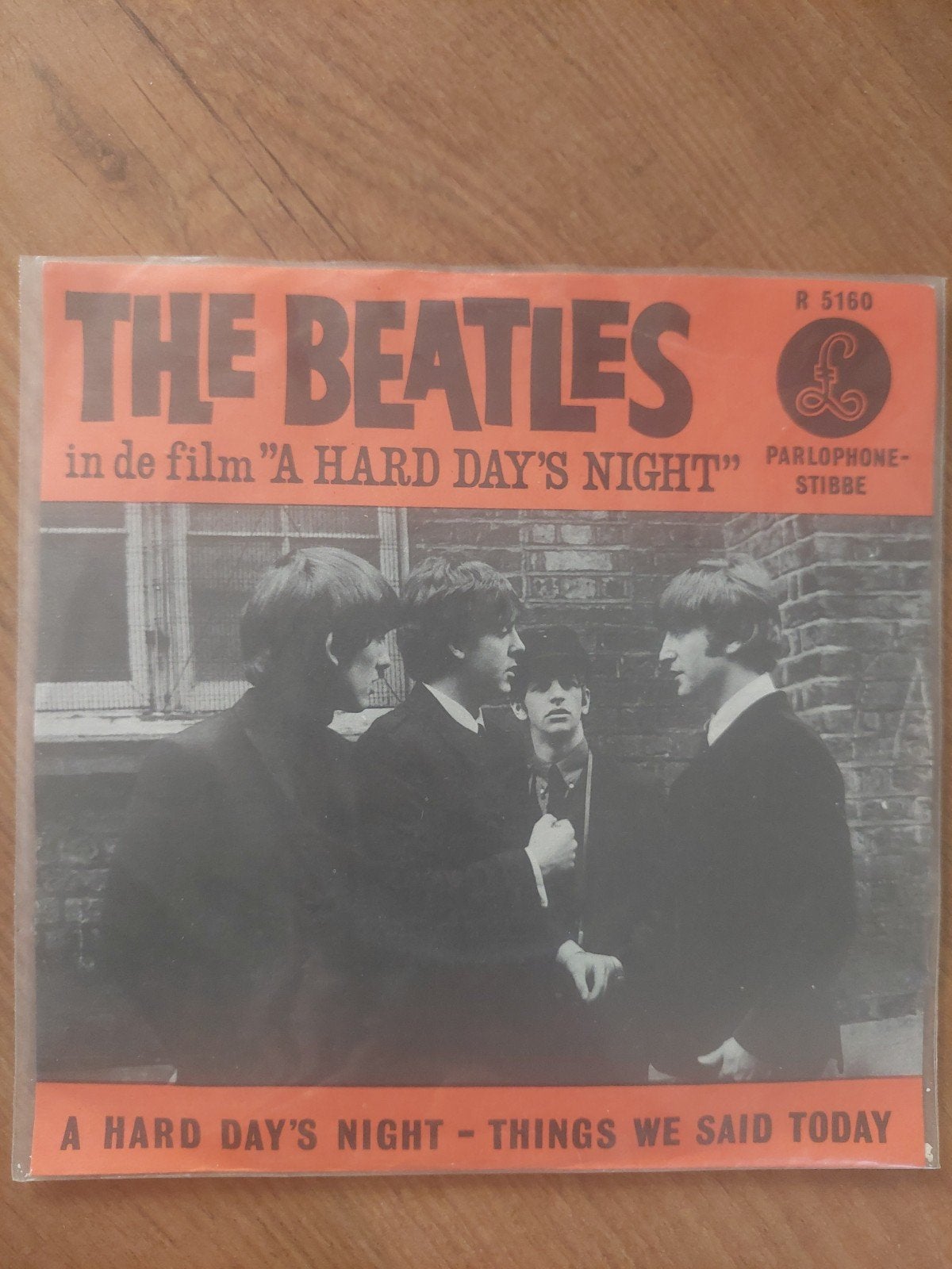 The Beatles - A Hard Day's Night/ Things we, Cd's en Dvd's, Gebruikt, Fotohoes, 7 inch, Ophalen of Verzenden