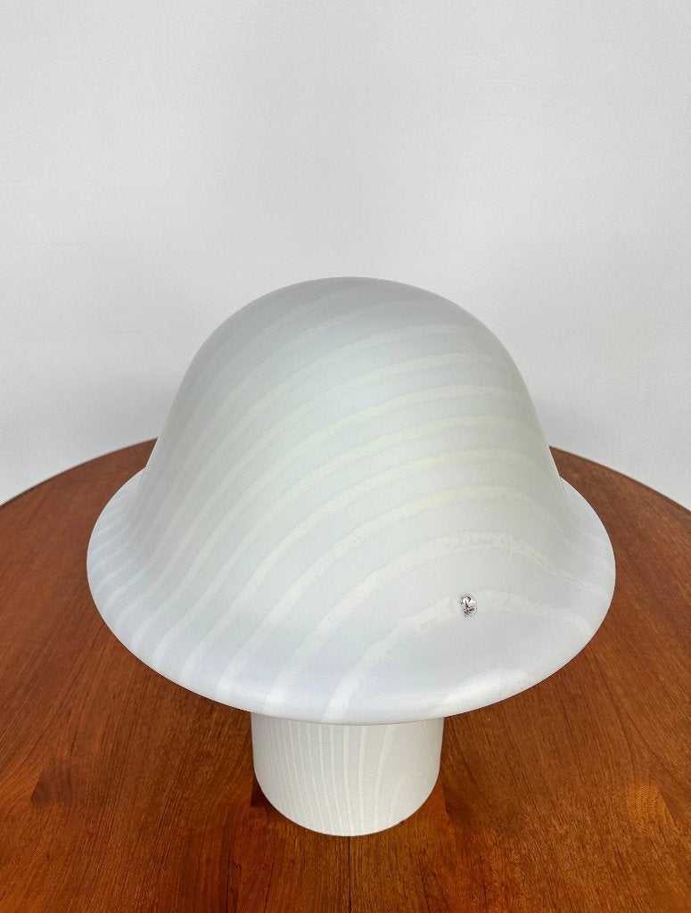Peill & Putzler zebra glazen paddenstoellamp jaren 70, Ophalen of Verzenden, Zo goed als nieuw, Vintage